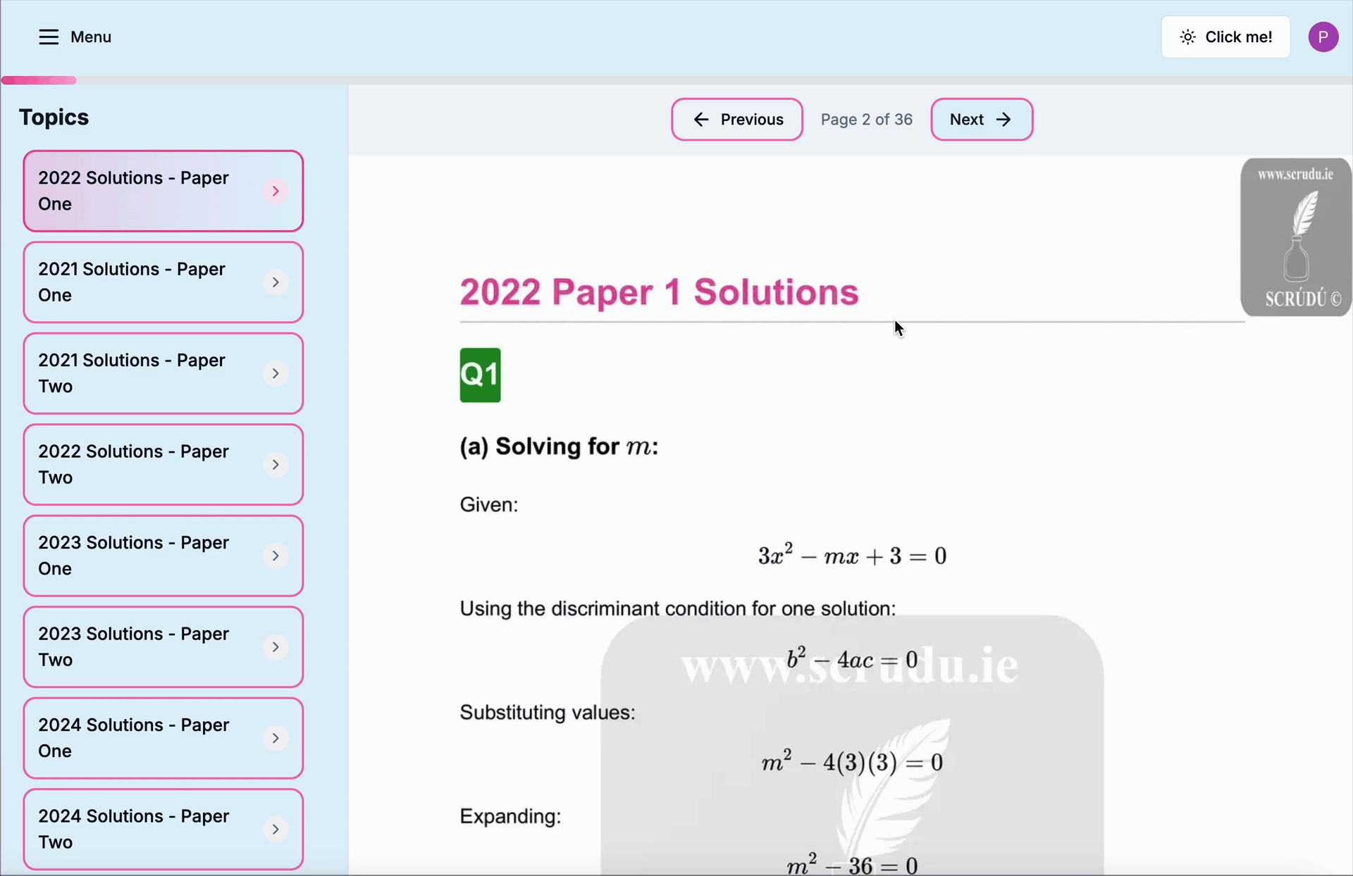 Solution Booklets
